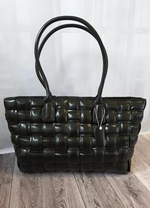 Женская кожаная сумка-шоппер polina & eiterou7 фото