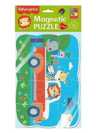 Пазлы на магните а5 "fisher-price. весела поїздка" vt3205-97 (укр)