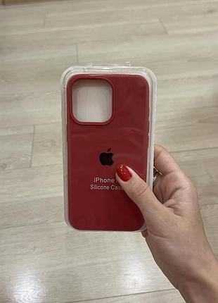 Apple case чехол на iphone 13 pro розовый фуксия малиновый красный