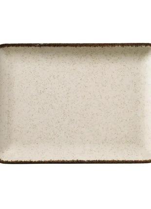 Блюдо прямоугольное kutahya porselen tan tan-35-x-26-du-730-p-02 35х26 см бежевое