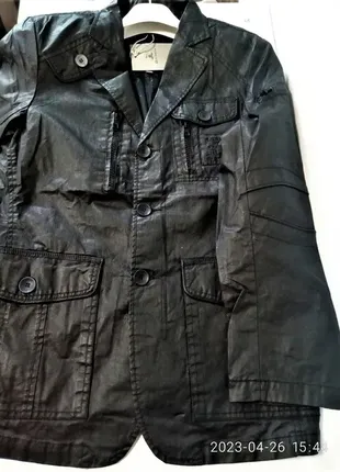 Куртка піджак чоловічий zlshijia френч вітровка під шкіру нова 3 розміри2 фото