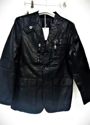 Куртка піджак чоловічий zlshijia френч вітровка під шкіру нова 3 розміри4 фото