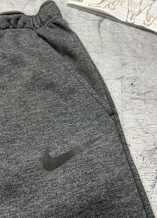 Nike therma grey sweatpant, спортивные штаны от nike6 фото