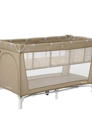 Манеж carrello piccolo+ crl-11501/2 sand beige с двумя уровнями дна /1/ moq