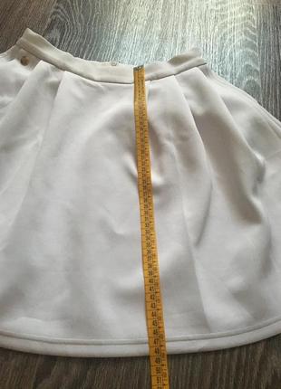 Юбка с карманами oodji. белая стильная юбка солнце.3 фото