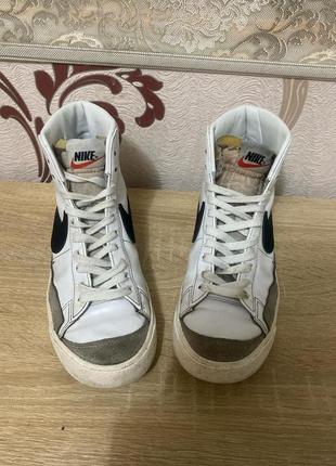 Кроссовки nike blazer mid 77 vintage white