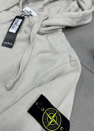 Олимпийка соп худи stone island бежевый4 фото