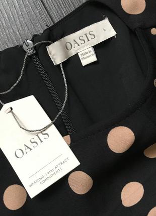 Плаття (сукня) oasis 34/xs у цяточку, сукня в крапку (точку)