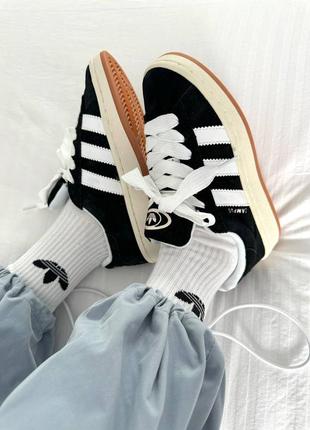 Adidas campus black white женские кроссовки адидас кампус