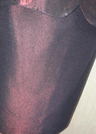 Роскошный французский винтажный бордовый костюм ретро vintage размер 487 фото