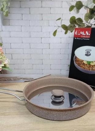 Сковорода для риби oms анчоус 3222-28-brown 28 см