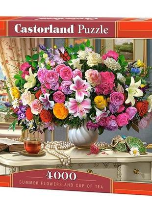 Пазлы castorland 4000 эл. летние цветы