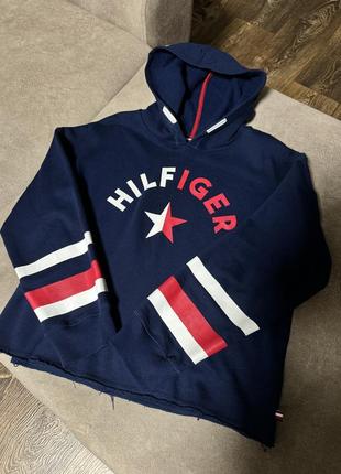 Tommy hilfiger оригинал на флисе худи,кофта,свитер,свитшот5 фото