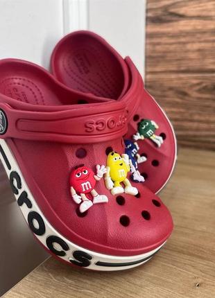 Дитячі крокси сабо crocs kids’ bayaband clog pepper червоні