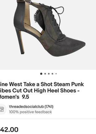 Туфли nine west на шпильке шнуровка6 фото