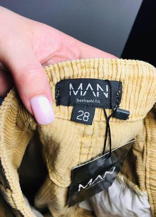 Вельветові джинси boohoo man7 фото