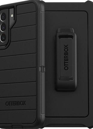 Чехол противоударный с клипсой подставкой otterbox defender series pro для samsung galaxy s22 (6.1") black