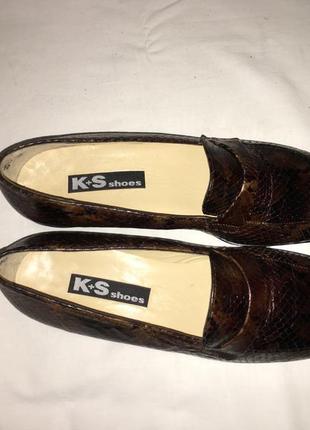 Туфли *k+s shoes* кожа германия р.39 (25.50см)6 фото