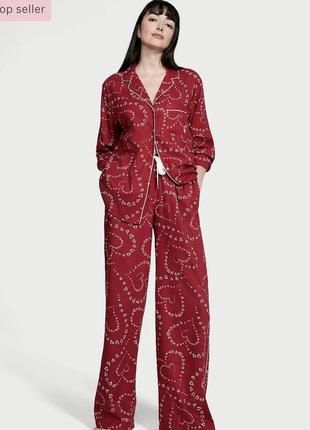 Оригинальная фланелевая пижама victoria’s secret на длинный рукав сша