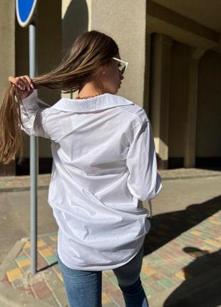 Стильная выходная женская рубашка с необычными рукавами на завязках цвет белый блузка на пуговицах размер s-m2 фото