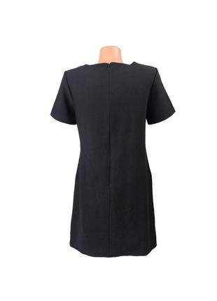 Женское платье с коротким рукавом s 42 черный kiabi2 фото