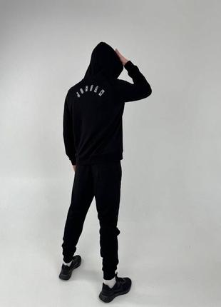 Спортивний костюм jordan чорний костюм найк аір джордан худі, штани джордан чоловічий s, m, l5 фото