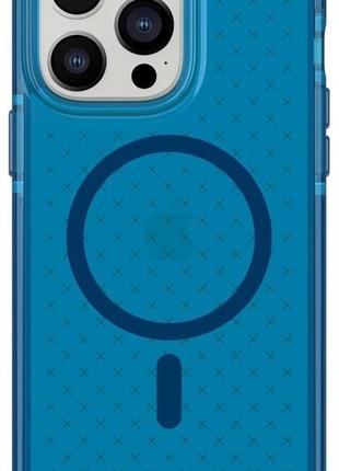 Протиударний чохол tech21 evo check magsafe для iphone 14 pro (6.1") classic blue