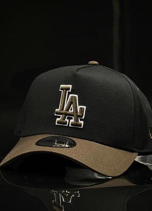 Оригинальная черная кепка new era  los angeles dodgers 9forty