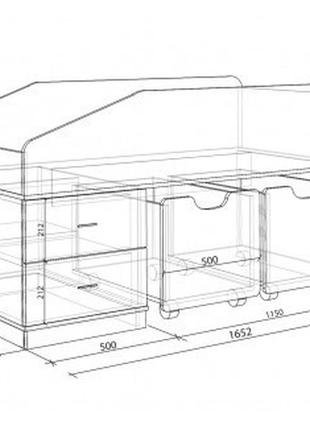 Детская двухъярусная кровать чердак дмо 69