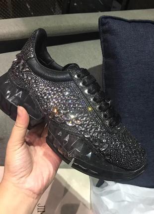 Кроссовки jimmy choo swarovski