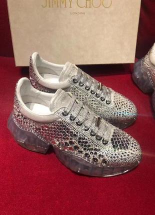 Кроссовки jimmy choo swarovski