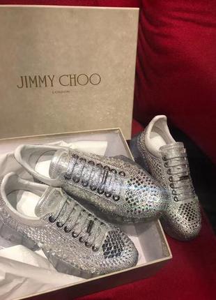 Кросівки jimmy choo swarovski5 фото