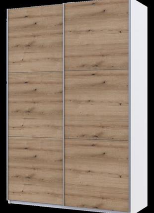Шкаф купе doros g-caiser белый дуб евок 2 дсп 160х60х240 (42005073)