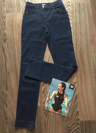 Темно синие супер джинсы armani. джинсы высокая талия. джинсы скинни1 фото