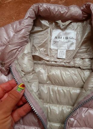 Стильная куртка пудрового цвета amisu.2 фото