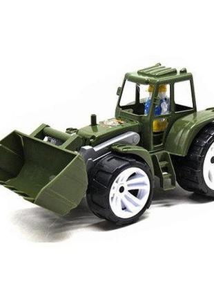 "трактор bams 1 ківш" військовий, арт.007/19, дитяча іграшка, бамсик