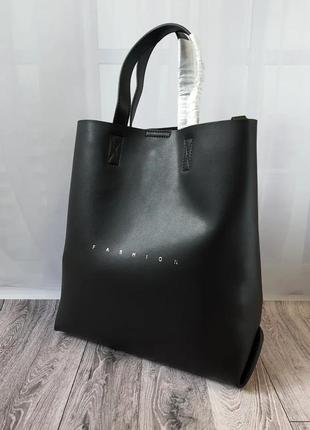 Женская кожаная сумка-шоппер  polina & eiterou2 фото