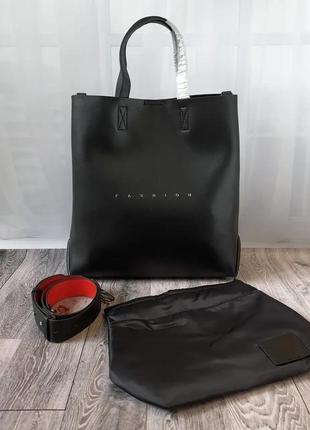 Женская кожаная сумка-шоппер  polina & eiterou5 фото