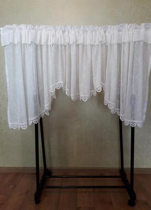 Гардина арка три штуки цвет айвори