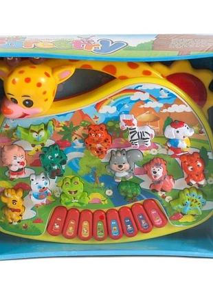Піаніно розвивальне kidwill із серії лісові тваринні музика, світло, клавіші англійської