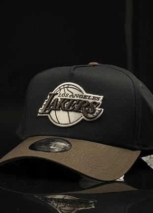 Оригинальная черная кепка new era  los angeles lakers 9forty