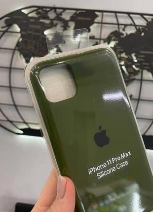 Чехол silicone case с микрофиброй для iphone 11 pro max, чехол с микрофиброй для айфон 11 про макс2 фото