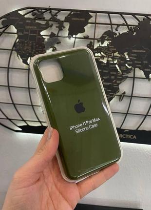 Чехол silicone case с микрофиброй для iphone 11 pro max, чехол с микрофиброй для айфон 11 про макс1 фото