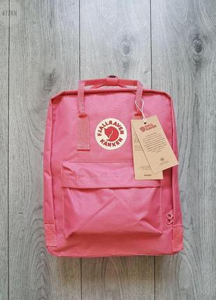 Рюкзак женский, мужской fjallraven kanken, розовый (канкен, городской, спортивный ранец)2 фото