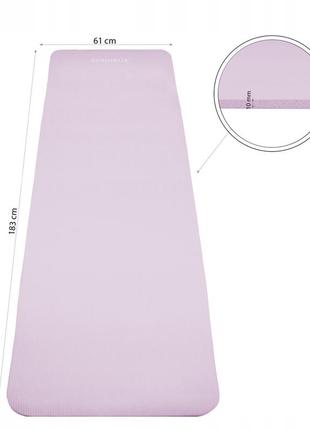 Коврик (мат) для йоги и фитнеса springos nbr 1 см yg0038 purple poland9 фото