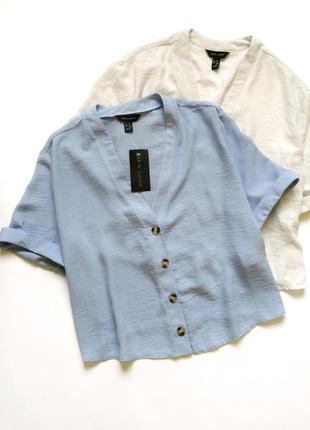 Трендовая рубашка new look, кофта, блуза, топ, с пуговицами1 фото