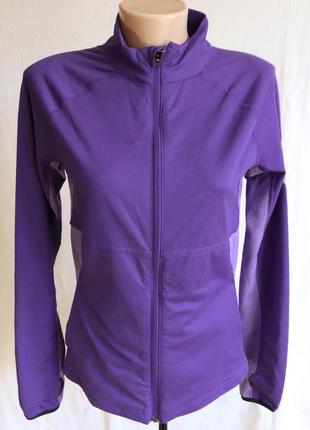Брендовая женская спортивная кофта +майка адидас куртка и топ фиолетовая climate adidas s 44