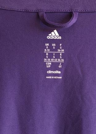 Брендова жіноча спортивна кофта +майка адідас куртка і топ фіолетова climate adidas s 4410 фото