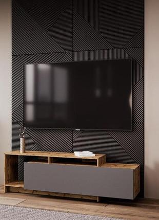 Стінка у вітальню doros u2 тахо графіт дсп 160х38х48 (41510106)