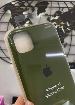 Чехол silicone case с микрофиброй для iphone 11, качественный чехол-накладка для айфон 112 фото